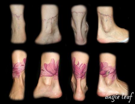 Tattoos - Cover-up Full Color Flower - 124942
